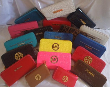 Billeteras y monederos de diferentes marcas